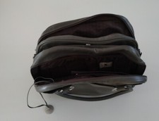 Lässig Leder Wickeltasche Babytasche grau 40x30