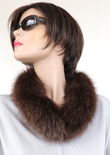 Pelz schal blaufuchs boa loop - pelz,