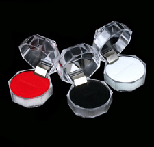 Klare Schmuck, Geschenkbox Acryl Schmuckverpakung Geschenk drei Farben