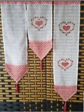 3er Scheibengardinen Modern Bistrogardinen Küche 90/70/50×20 cm Weiß