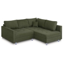 Ecksofa - olive -