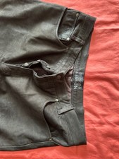 braune Lederjeans von "Henson & Henson" Größe 40, mit Gebrauchsspuren für 40,- €