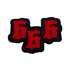 666 Teufel bestickt Patch