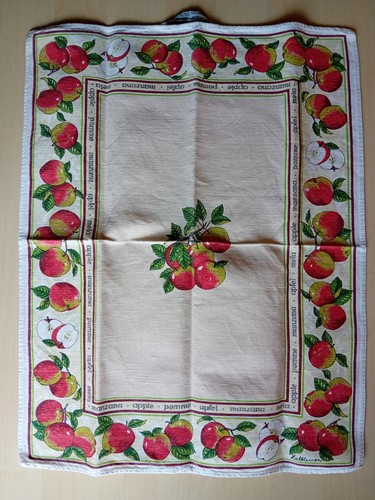 Geschirrtuch apfel motiv - apfel,