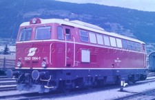 org KB Dia ÖBB 2043.64-1 Jenbacher 1964 letzte Nr Bw Lienz 12.06.1988 (17036