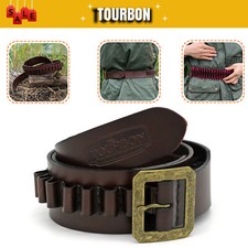 TOURBON Leder .38/357mag Magnum Patronen Munition Tragen Revolver Holster Gürtel