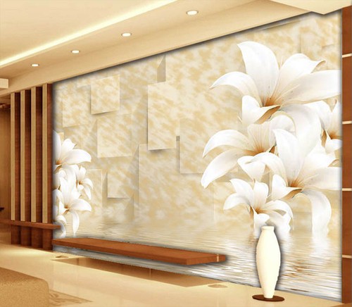 Wand positioniert lilien - wand,