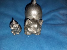 Pyrit 2 Katzen Figur  Gross