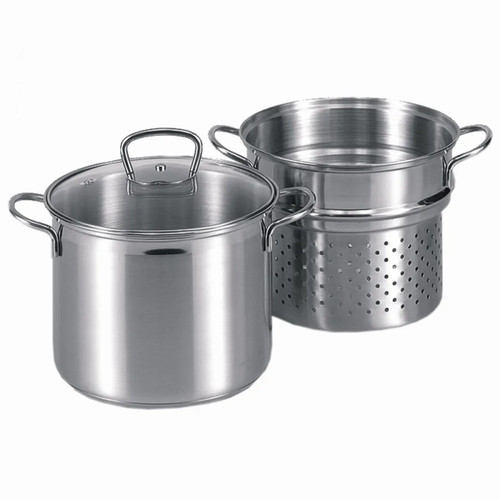 Spaghettitopf edelstahl 24cm - edelstahl,