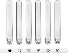 Filhonme 6er Set Herz-Prägestempel aus Edelstahl? Perfekte Stempelwerkzeuge für 