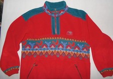 Artec Dicker Norweger Pullover Ski Pulli Gr.46/48/XL Mann Gr.L Rot Warm Maße 1a