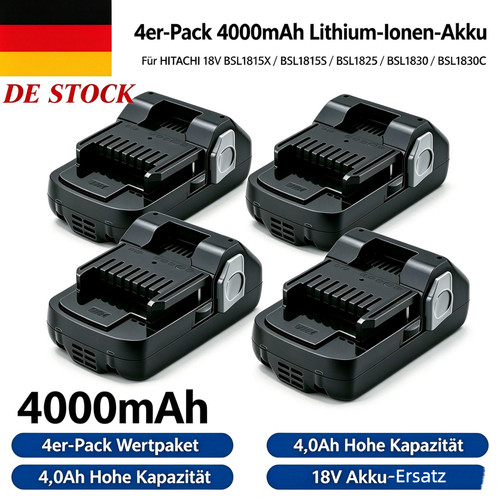 4er pack 18v - 18v, für