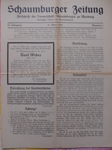 Turnerschaft schaumburgia - turnerschaft,