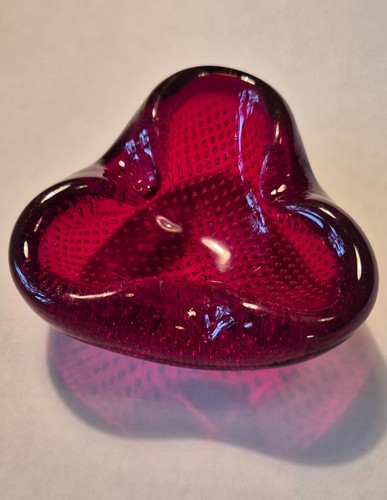 Murano glas schale 1960 rot - glas,