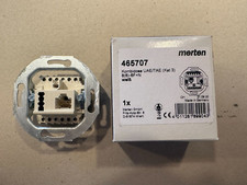 1 Stk. Merten 465707 Kombidose  UAE/TAE (Kat 3) 8(6)-6F+N weiß