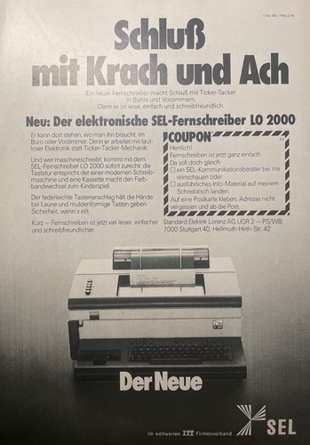 Sel fernschreiber 2000 - sel-fernschreiber,