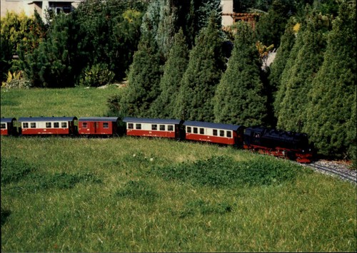 Modelleisenbahn postkarte - modelleisenbahn,