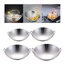 Stahl Bratpfanne Doppelgriff