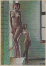 Schöne nackte Frauen in Pose