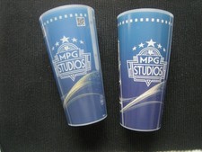 2 x  "Movie Park Germany - Becher" - blau - 0,5 Liter - MPG Studios