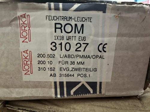 Norka feuchtraumleuchte rom - rom, 1x