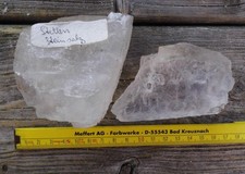 2 Brocken Steinsalz aus Stetten- Bergbau-Sammlungsauflösung