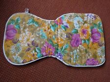 Stuhlauflage Sitzauflage Sitzkissen gemustert + grün 100% Baumwolle