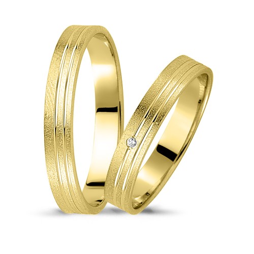 Paar trauringe 585 gold - trauringe,