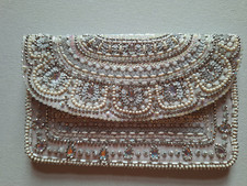 Abendtasche weiß-silber Accessorize