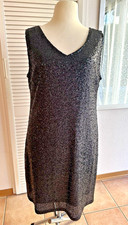 Paillettenkleid schwarz Gr. 52