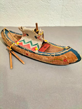 Wildwest Indianer Kanu aus Holz - für Elastolin Lineol Leyla DDR - ca. 29 cm.
