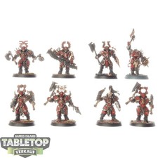 Blades of Khorne - 8x Blood Warriors - teilweise bemalt