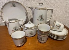 Teeservice Kaffee Swaine +Co.Hüttensteinach 4 Personen Handgemalt Antik 1924