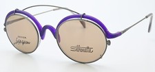 SILHOUETTE Sonnenbrille und Brille M 9120 10 Iosa Ghini Sun-Clip on Purple Titan