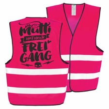 Warnweste Pink mit lustigen