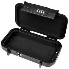 HMF Tragbarer Safe mit Zahlenschloss wasserdichter Mini Tresor mit Drahtseil