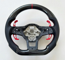 Carbon leder lenkrad rot - carbon, für