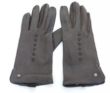 TIMBERLAND Handschuhe Lederhandschuhe Leder Braun Gr. S 