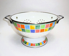 Villeroy & Boch Küchensieb Sieb Twist Alea 14 cm weiß Retro Nudelsieb Emaille