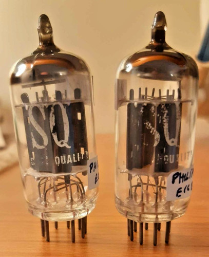 Matched pair philips ecc83 - pair,