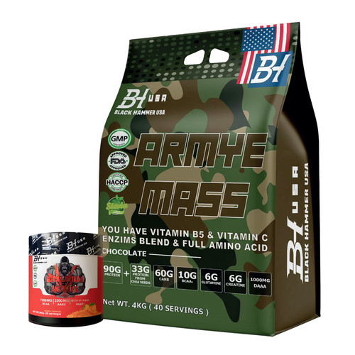 Army mass gainer 4kg 8kg - mass,