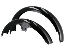 Set: Kotflügel vorn/hinten, Schwarz pulverbeschichtet - für Simson S50, S51, S70