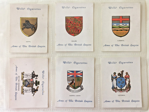 Wills zigarettenkarten arms - wills,