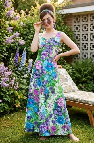 Vintage maxikleid lang - vintage,