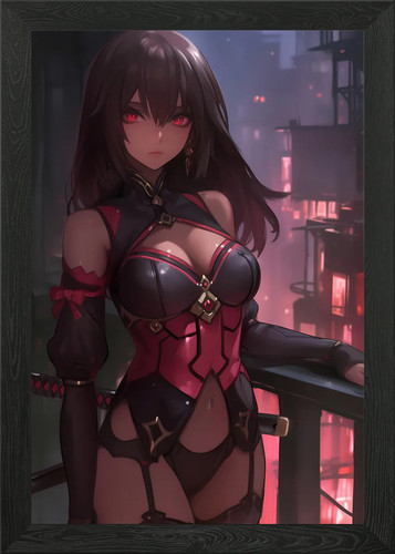 Anime girl with - anime,