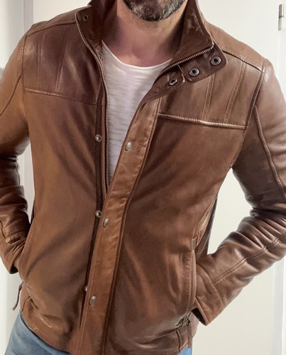 Herren lederjacke l - herren,