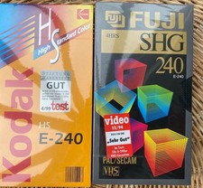 VHS Videokassetten original verpackt Leerkassette Fuji Kodak