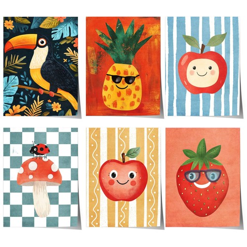Poster kinderzimmer apfel - poster,