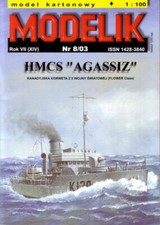 Modelik 8/03 - Kanadische Korvette HMCS Agassiz (Flower-Klasse) - 1:100