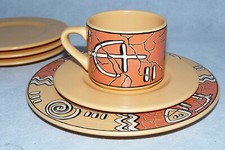 Wächtersbach Basics Pasiega orange schwarz Teile zur Wahl 